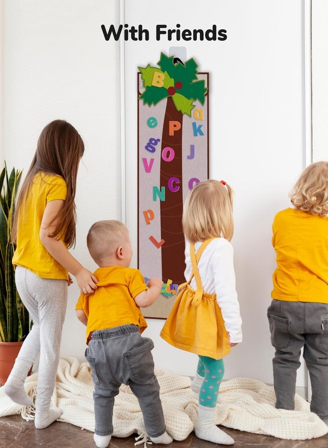 CHEFAN Letter Tree, Coconut Tree Alphabet Bag for Early Education Storytelling, Felt Story Board Set Props from The Childhood Favorite Book, Felt Board for Wall Teaching Home Classroom Play - Image 5